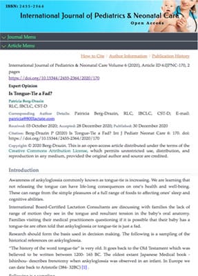 Is Tongue-Tie a Fad?